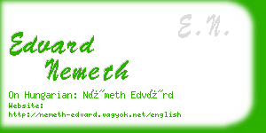 edvard nemeth business card